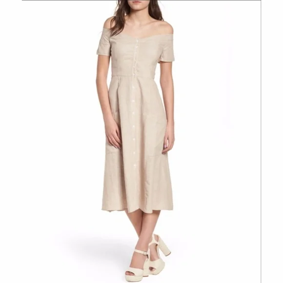 chinese dress ladies LAOMIT Women's Deep V Neck Puff Half Sleeve Linen Dress Casual Summer Front  Button Backless A Line Long Maxi Dress Beige at Amazon Women's Clothing  store